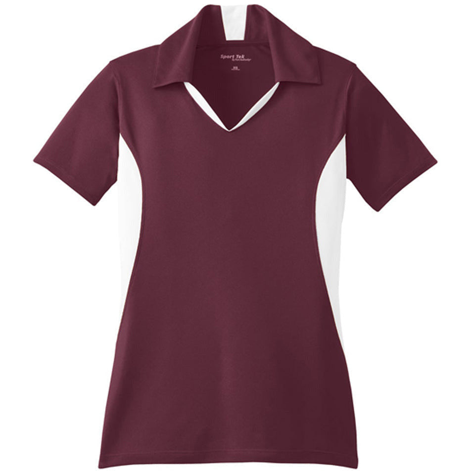 Maroon/ White